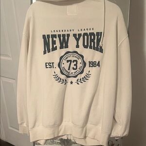 League Off-White New York Crewneck Sweater